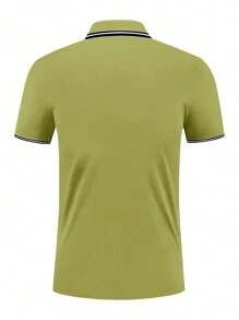 男士条纹短袖休闲通勤 Polo 衫