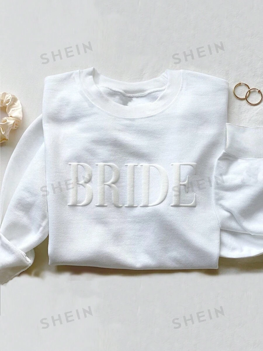 INAWLY Sudadera de novia con talla grande personalizada, sudadera de novia con manga con inicial en forma de corazón, regalo de compromiso, regalo único para fiesta de novia, sudadera Future Mrs con diseño estampado con lámina, para graduación, regreso a la escuela, graduación, maestras, regreso a la escuela, otoño, invierno