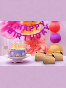 SHEIN 20 Stücke Moretoes Süßigkeitenboxen, 6 x 3,5 x 3,5 Zoll braune Geschenkboxen mit Griff, braune Papier-Partygefäße für Süßigkeiten, Cupcakes, Kekse - Verschiedenfarbig - Übersicht 6