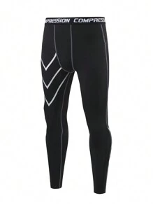 Manfinity Sport Corelite Men's Casual Slim Fit Sports Leggings, Minimalist And Fashionable For Everyday Wear