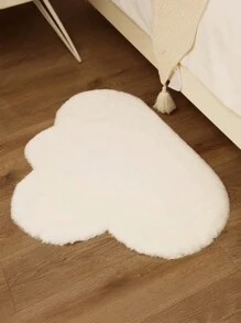 1 Stück Kunstfell asymmetrisch wolkenförmig, weich, flauschig und leicht zu reinigen, warm und niedlich als Innenraum-Dekorationsteppich, geeignet für Schlafzimmer, Wohnzimmer, Sofa, Couchtisch, Ankleidezimmer, Teeraum und andere Bereiche