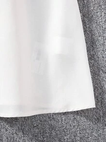 Vestido de estilo de vacaciones con cuello en V y estampado floral pequeño para niña preadolescente