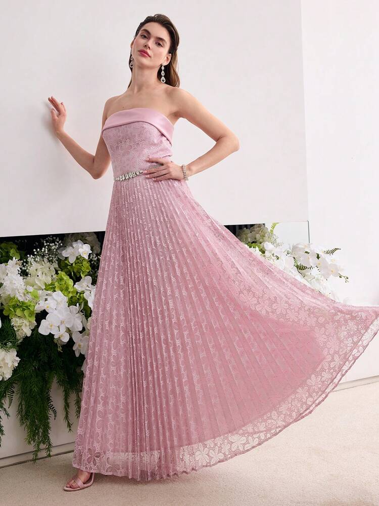 MOTF Soiréza FLOWY PLEATED TUBE DRESS