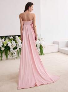 MOTF Soiréza JACQUARD STRAPLESS COCKTAIL PARTY DRESS - Pink - View 3