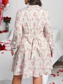 Flirla Váy dài tay đính đá hoa cỡ lớn cho nữ, ngày lễ tình nhân - Nhiều màu - Xem 2