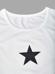 SHEIN ChillGRL 青少年女孩休闲甜美可爱吊带背心和复古格子阔腿裤两件套，适合日常、节日、假日、夏季、旅行 - 黑與白 - 查看 6