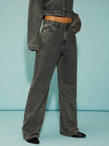 Denimoi Premium Denim Baggy Straight Leg Jeans - Multicolor - View 4
