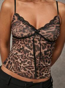 SHEIN BAE Áo thun họa tiết da báo xuyên thấu gợi cảm cho kỳ nghỉ hè trên bãi biển Áo ba lỗ du lịch hàng ngày Áo hẹn hò Áo dự tiệc Áo dự tiệc ở trường Áo lễ hội Áo sinh nhật Áo dạ hội Áo nữ Áo công sở Áo đi làm Đồ công sở Áo học sinh Ngày lễ tình nhân Nashville Mùa hè dành cho phụ nữ Quần áo mùa xuân Ngày lễ tình nhân Lễ hội Kỳ nghỉ bãi biển - Nhiều màu - Xem 7