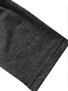 SHEIN LUNE T-shirt imprimé du drapeau américain à manches longues, t-shirt graphique casual pour femmes, Top de tenue de printemps - Gris foncé - Voir 3