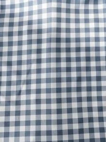 2 Pieces Set Young Boy Plaid Print Short Sleeve Top And Shorts, Casual & Comfortable Homewear Set - Multicolor - View 6