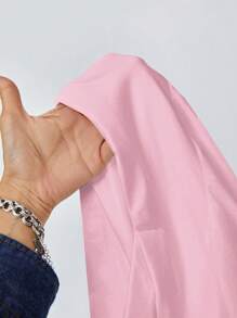 Coolane Kids Tween Girl Black Jersey Shirt Clothes Football Volleyball Thanksgiving Halloween Christmas First Day Of School Solid Color Overlap Waist Tennis Skirt , Skorts For Girls Tween Girl Skirts - Pink - View 7