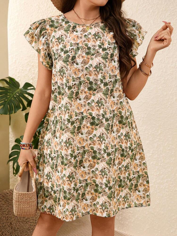 Plus Size Casual Minimalist Dress, Suitable For Daily Wear,Boho For Women/Summer,Vacation Outfits Woman,Spring