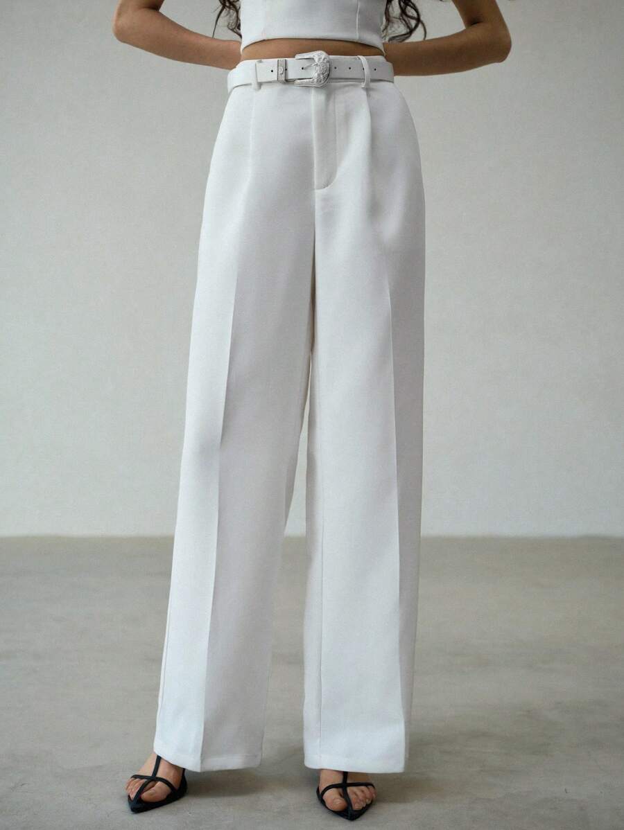 MOTF PREMIUM Pantaloni da tailleur con piega pressata - Bianco - Visualizzare 2