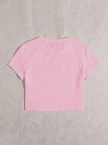 INAWLY Women's Pink Christian Sweatshirt "God Is Good" Faith T-Shirt - Pink - View 2