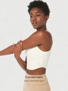 GLOWMODE FeatherFit™ Curve Hem Bra Tank Top Low Impact Yoga Daily