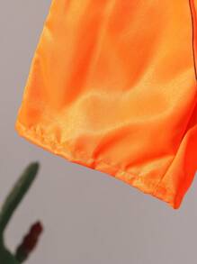 (2 Packs)Young Boys Boys' Drawstring Contrast Color Swimming Trunks