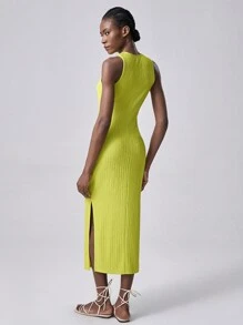 Lumivelle 女士针织纹理弹力镂空迷你连衣裙，优雅性感女士连衣裙，适合春夏季