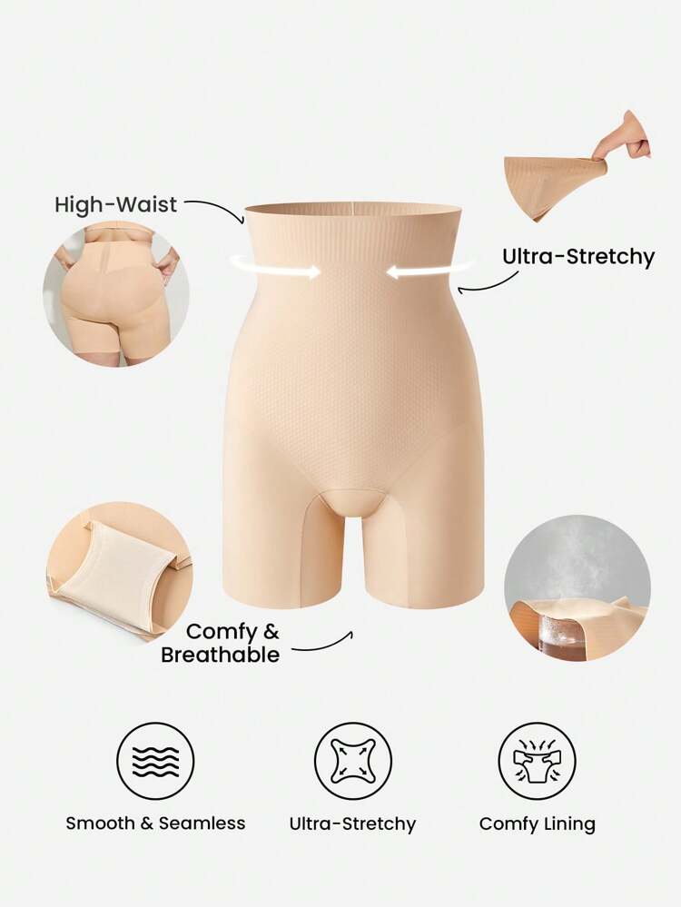 Plus High-Waist Mid-Thigh Shapewear