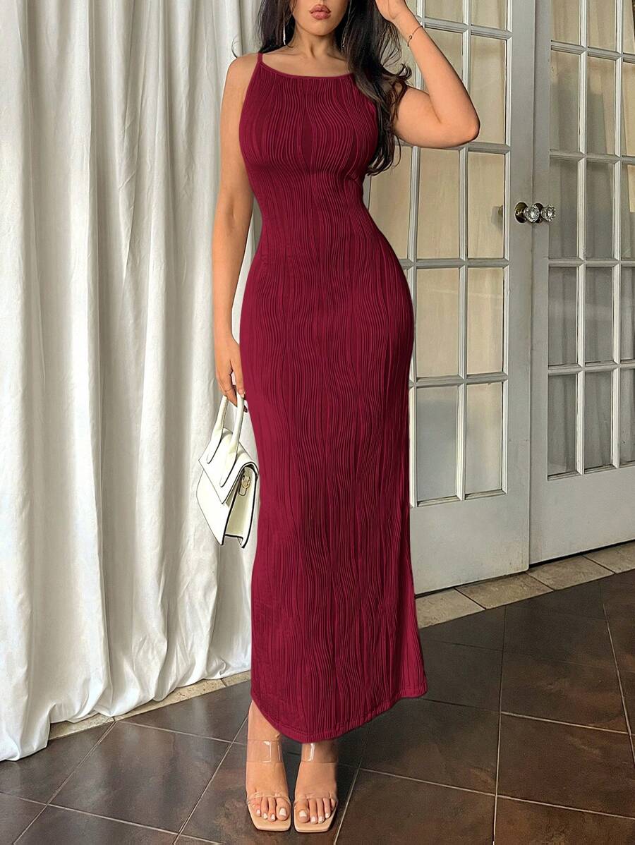 Firerie Women Apricot Color Backless Sleeveless Long Dress,Summer Dresses
Spring Clothes