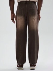 Musero 枪色金属水洗直筒牛仔裤 秋冬必备