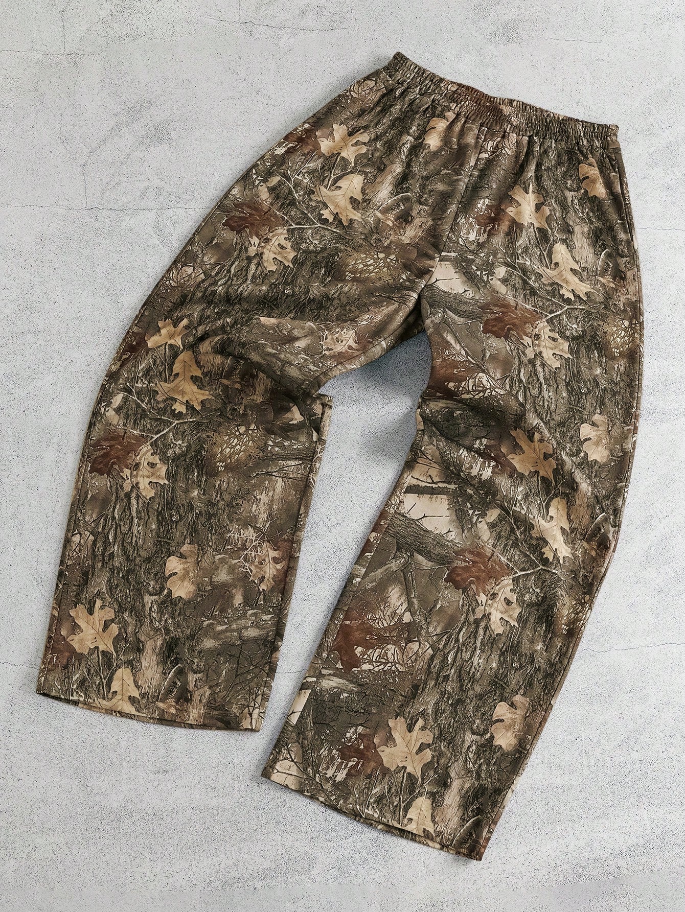 Manfinity Dauomo Men's Casual Camouflage Print Elastic Waist Sweatpants