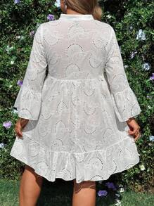 Flirla Romantisches Spitzen Puppenkleid in Große Größen