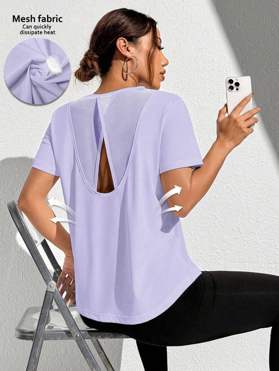 Core Rhythm Women's Round Neck Short Sleeve Simple Style Casual Sporty Outdoor T-Shirt & Tee Workout Tank Top Gym Shirts