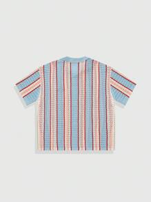 ROMWE MEN Street Life Men's Knit Sweater Holiday Shirt Vacation