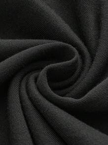 SHEIN Adjustable Waist Black Maternity Leggings, Versatile