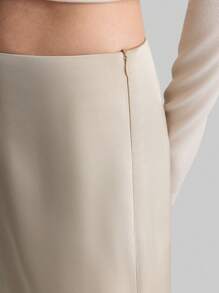 Ontre 2025 女士卡其色半身裙，百搭优雅，适合海滩、度假、毕业典礼、办公室、茶会和休闲场合，夏季和秋季