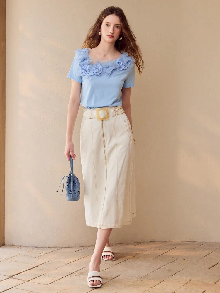 STEREO FLORAL SHORT SLEEVE T-SHIRT