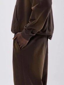 Musero Baggy Washed Heavy Jersey Cuffed Jogger Sweatpants Tracksuit Bottoms Only Autumn Winter