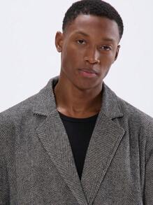 Musero 粗花呢短款双排扣西装外套 - 黑色 - 查看 5