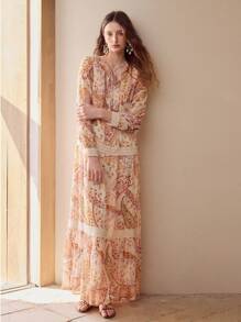 MOTF PREMIUM PAISLEY PRINT LIGHTWEIGHT DRESS,SPRING/SUMMER - Multicolor - View 6