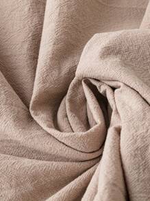 EMERY ROSE Plus Size Embroidered V-Neck Mid-Calf Length Casual Everyday Dress, Spring/Summer - Apricot - View 6