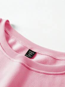 Calvaya Women's Plus Cute Tiger Pattern Casual Simple Outdoor Round Neck Pullover, Suitable For Autumn And Winter,Graduation,Teacher,Back To School Fall - Pink - View 4