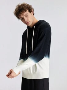 Ontre Men's Spring Gradient Long Sleeve Hooded Casual Sweater , Outing, New Styles For Spring And Summer 2025, Travel, Holiday And Commuting - Multicolor - View 5