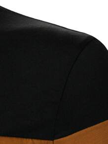 Manfinity Homme 男士休闲长袖 T 恤，简约设计，适合日常穿着 - 彩色 - 查看 4