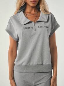 Tropiluxe Camiseta suelta de yoga y fitness con hombros en oblicuo para mujer, camiseta deportiva de manga corta ideal como cubrimiento para correr