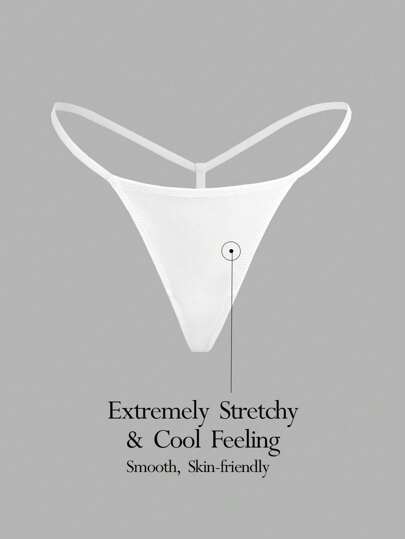 Ocili Tanga sexy de tiro bajo extremadamente elástico y suave - Blanco