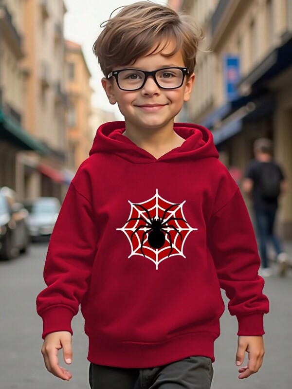 1pc Young Boy Casual Sports Running Street Chic Sweatshirt, Suitable For Autumn/Winter