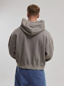 Musero 'Off Road On Track' Graphic Hoodie - Grey - View 3