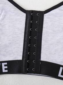 3pcs Plus Size Front Opening Wire-Free Bralette Set - Multicolor - View 7