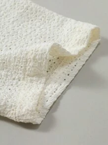 Manfinity Homme 男士单排扣提花休闲短袖衬衫 男士沙滩衬衫 男士沙滩衬衫 男士夏季衬衫 男士夏季衬衫 - 米色 - 查看 3