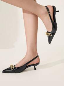 CUCCOO CHICEST Women's Simple Striped Low Heel Flats Spring Shoes Spring Break Easter Prom Heels