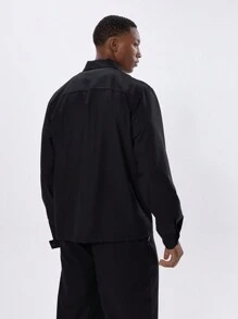 Musero Chaqueta estilo Harrington con cierre - Negro - Ver 3