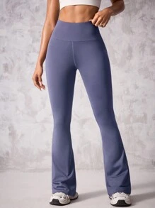 Easithlete Women's High Waist Elastic Sports Pants, Suitable For Running And Fitness - Lilac Purple - View 5