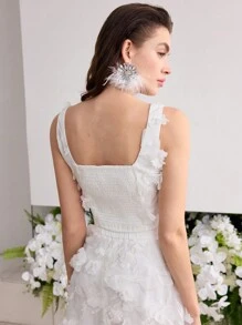 MOTF Soiréza 贴花短款背心 - 白色 - 查看 3