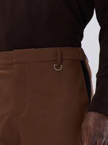 Musero Shorts confeccionados tejidos - Marrón Chocolate - Ver 5