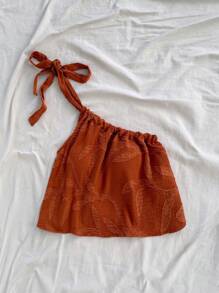 Soleia 女士衬衫 - 珊瑚橙 - 查看 6